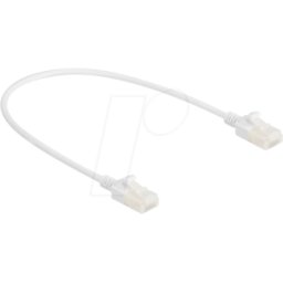 DELOCK 80357 - Cable de red RJ45 Cat.6A industrial U/UTP Slim 0,3 m blanco
