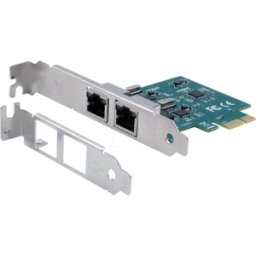 EXSYS EX-60102 - Tarjeta de red, PCIe, Gigabit Ethernet, 2 RJ45