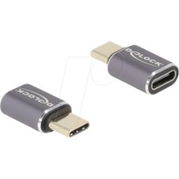 DELOCK 60046 - Adaptador USB 4.0, C macho a C hembra, metálico