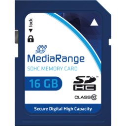 MR 963 - Tarjeta de memoria SDHC 16GB, MediaRange clase 10