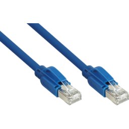 KABELMEISTER KM SO-PK002B - Cable de conexión, cable CAT.RAW, S/FTP, 0,15 m, azul