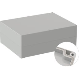 BOX4U 5U350400 - Carcasa industrial, 300 x 230 x 110 mm, IP65, gris luminoso