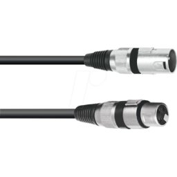OMNITRONIC OMNI 3022055N - Cable XLR de 3 pines, 10 m, negro