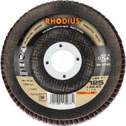 RHODIUS TS LSZ-F1 115-80 - Disco abrasivo de láminas, acero, 115 mm, grano 80