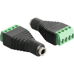 DELOCK 65457 - Conector jack hembra, 3,5 mm, estéreo, 4 polos