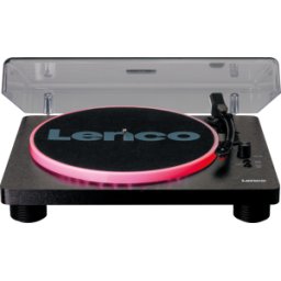LENCO LS-50LED - Plato giratorio, estéreo, USB, led, negro