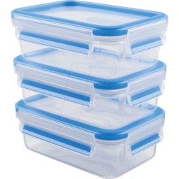 EMSA 508558 - EMSA CLIP Contenedor Conjunto y CIERRE 3 piezas azul 1,0 l