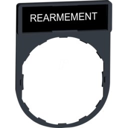 SCHNEIDER ELECTRIC ZBY0123 - Portaetiquetas 30x40mm con placa 8x27mm, rotulación REARM