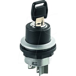 SCHLEGEL SSSA122 - Interruptor accionado por llave - 2 S, plata