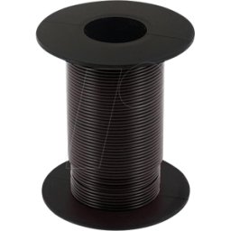 ECON CONNECT ECON KL025SW25 - t Alambre de cobre trenzado 0.25qmm bobina negra 25m