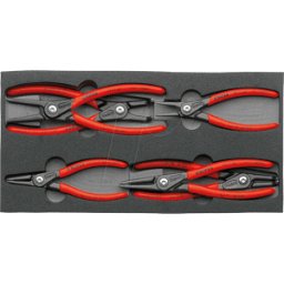 KNIPEX KN 00 20 01 V02 - Juego de herramientas, alicates, anillos de seguridad, 6 piezas