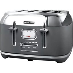 MUSE MS-131 DG - MUSE inoxidable tostador gris MS-131 DG