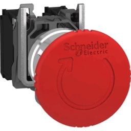 SCHNEIDER ELECTRIC XB4BS8444 - Pulsador de setas, parada de emergencia, 2 contacto NC para Ø 22