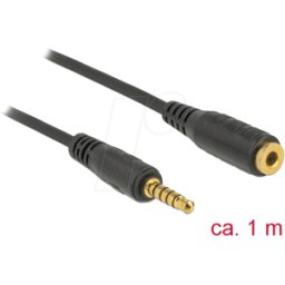 DELOCK 85701 - Cable conector jack 5 patillas prolongación 3,5 mm conect