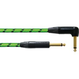 CORDIAL BLACKLIGHT 3PRG - Cable de instrumentos BLACKLIGHT PR, 3 m, ancho, verde, jack mon
