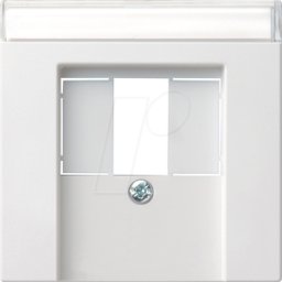 GIRA55 TAEB RWG - Cubierta para TAE y USB puro blanco brillante