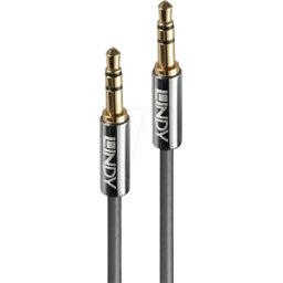 LINDY 35320 - Cable de audio, conector jack de 3 pines de 3,5 mm, 0,5 m.