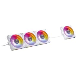 ADATA XPG 48588 - XPG HURACÁN MAG 120, 120 mm, ARGB, PWM, blanco, Paquete d
