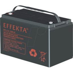 EFFEKTA EFKTA BTL12-100L - Batería de plomo-vellón, AGM, 12V, 100 Ah
