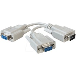 DELOCK 65403 - Cable adaptador D-SUB, conector macho serie > 2 conectores hembr