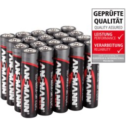 ANSMANN ANS RED 20XAAA - Red, pila alcalina, AAA (Micro), paquete de 20