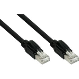 KABELMEISTER KM SO-PK050S - Cable de conexión, cable CAT.RAW, S/FTP, 5 m, negro
