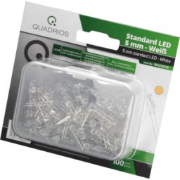 QUADRIOS QUAD 1802O028 - LED 5 mm - color cálido/blanco (20000 mcd), 100 unidades