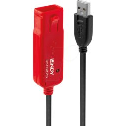 LINDY 42780 - Cable USB 2.0 activo, conector a > conector hembra, cadena Daisy
