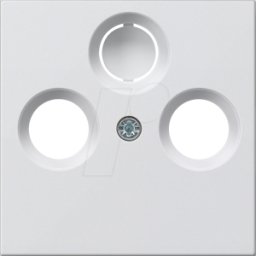 GIRA55 COAX RWG - Cubierta para toma de antena coaxial brillante en blanco puro