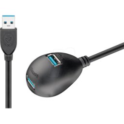 GOOBAY 95918 - Cable alargador USB 3.0 con base