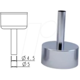 ATTEN A-2101 - Boquilla de aire caliente, recta, Ø 5 mm para STATION ST-8800/88