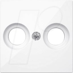 MERTEN EL SM 41220325 - Sistema M, placa central, toma de antena, blanco activo, brillan