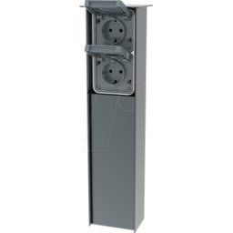 JEHOKA 40299555 - Columna de acero inoxidable B 4.2, 2 tomas de corriente