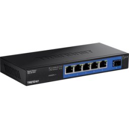TRENDNET TRN TEG-S51SFP - Switch, 4 puertos, Gigabit Ethernet