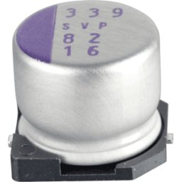 PANASONIC SVP 82/16 - Condensador de polímero, 82µF, 16V, 2000h, bajo ESR