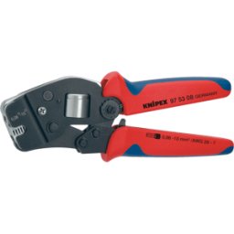 KNIPEX KN 97 53 09 - Alicates para crimpar, autoajustable, 190 mm, terminales para ca