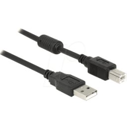 DELOCK 83566 - Cable USB 2.0, conector A macho a conector B macho, 1 m
