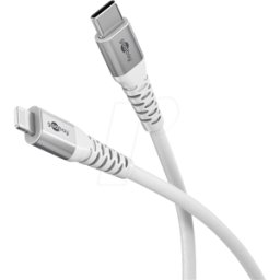 GOOBAY 74521 - Cable de carga y sincronización, USB-C -> Lightning, 60 W
