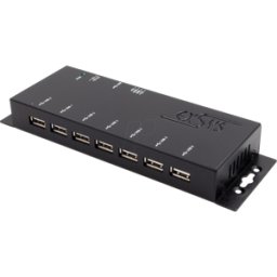 EXSYS EX-1177-2S - USB 480 Mb/s HUB metálico de 7 puertos, 15 kV ESD