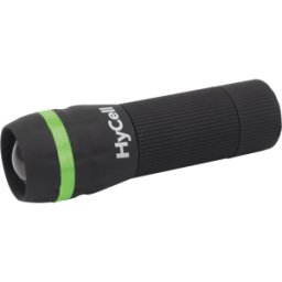 HYCELL ANS 1600-0108-1 - Linterna LED con zoom, 1 W, 55 lm, negra, 3x AAA (Micro)