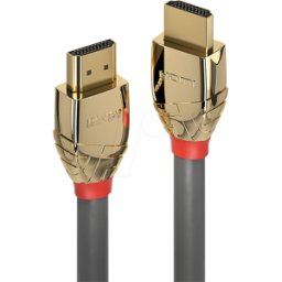 LINDY 37866 - Cable HDMI - Línea Dorada, 4K60Hz, 10,0 m..