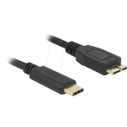 DELOCK 81160 - Cable USB 3.0, conector C a conector Micro-B, 2 m