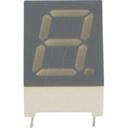 KINGBRIGHT SA39-11SURKWA - Pantalla simple de 7 segmentos, roja, 9,9 mm, 46 mcd, según ánod