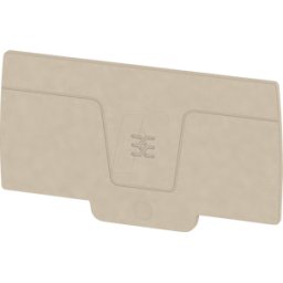 WEIDMÜLLER AEP 2C 10/16 - Serie A, placa final, AEP 2C 10/16, beige
