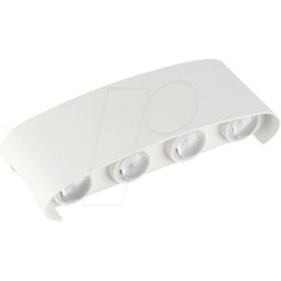 OPTONICA OPT 7412 - Lámpara de pared, 8 W, 3000 K, 680 lm, blanco, IP 65