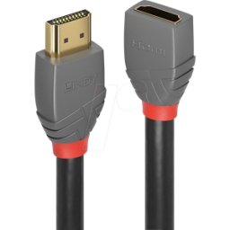 LINDY 36478 - Cable de extensión HDMI - Anthra Line, 4K60Hz 3,00 m..