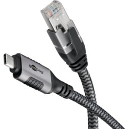 GOOBAY 70698 - Adaptador de red, cable, USB 3.1 tipo C, Gigabit Ethernet, 2 m