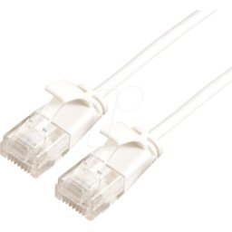 ROLINE GREEN ROLINE 21440981 - Cat.6a Cable de parche SLIM, UTP, 1 m, blanco