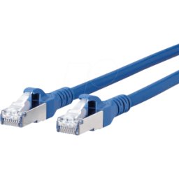 METZ CONNECT BTR 1308451044-E - Cable de conexión RJ45 Cat.6a S/FTP 1,0 m azul