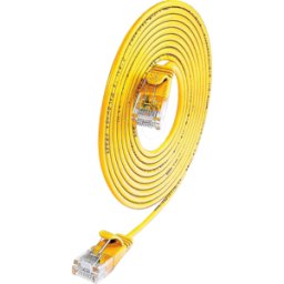SLIM LUU5.0YE - Cable de conexión, CAT.6a, U/UTP, SLIM, 5 m, amarillo